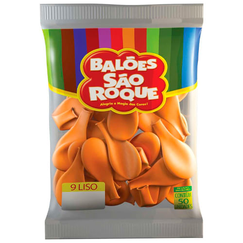 Encontraproduto.com.br - Balão Laranja Mandarim Tamanho 9 c/50 - São Roque